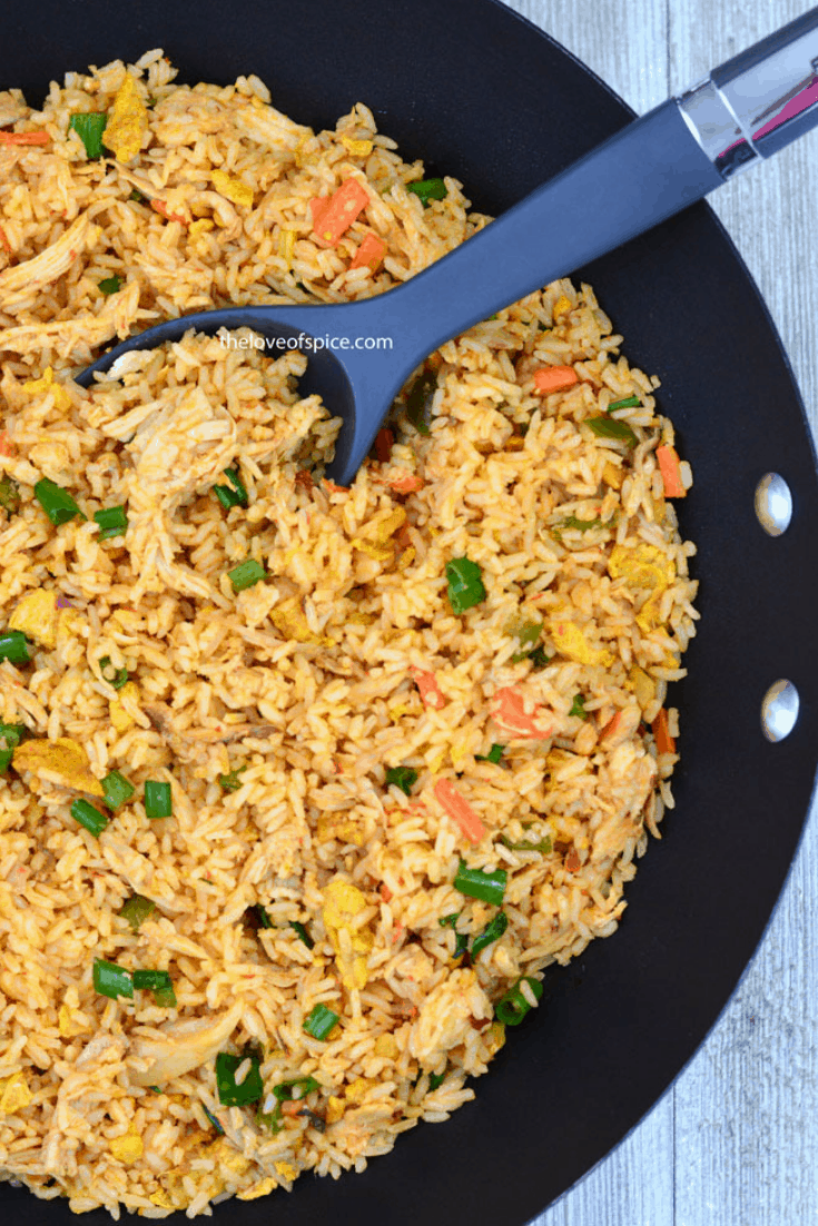 Easy Chicken Fried Rice Meal Prep Recipe > SHANTALA'S KITCHEN