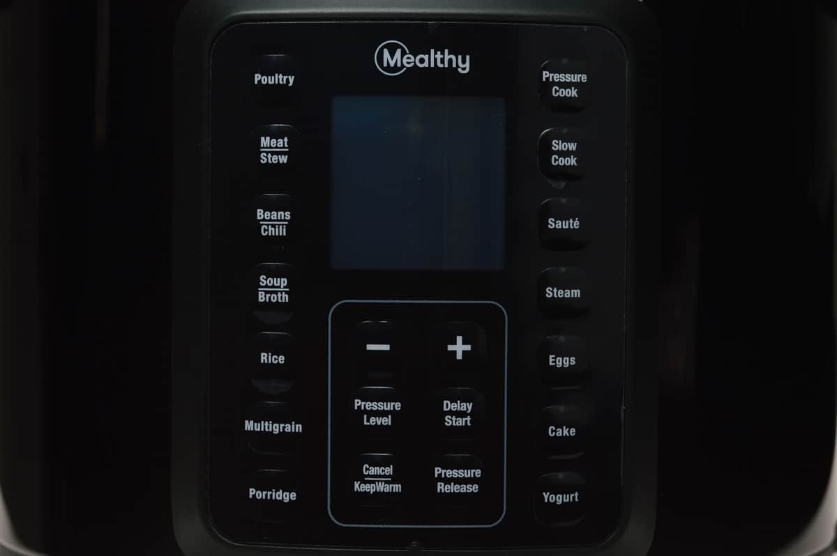 close up shot of the mealthy multipot display panel