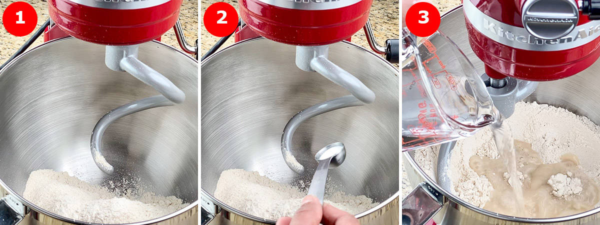 How to make Roti dough using Kitchenaid Mixer 